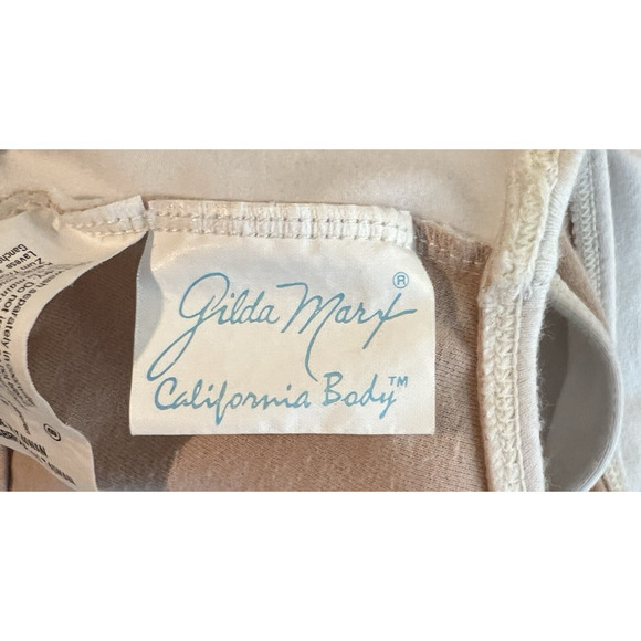 Vintage 90s Gilda Marx California Body Unitard Women Large White Workout Aerobic - Picture 2 of 11